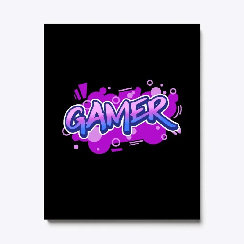 Pink, Blue Graffiti Gamer