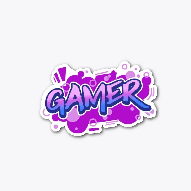 Pink, Blue Graffiti Gamer