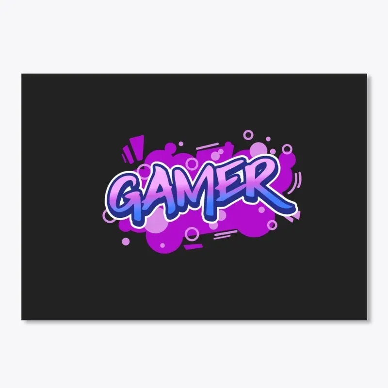 Pink, Blue Graffiti Gamer